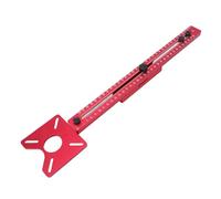 TIKATARER Soporte de Ranura de Fresado de Enrutador, Plantilla de Hardware para Gabinete, Plantilla de Corte Circular de Aleación de Aluminio, Herramienta Auxiliar de Guías de Enrutador de 400 Mm,