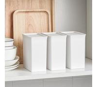 TIKATARER Soporte para Cápsulas para Lavavajillas, Soporte para Cápsulas de Lavandería, Contenedor para Cápsulas de Lavandería, Decoración de Organización de Lavandería con Tapa, Caja de