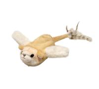 TIKATARER Souris Volante pour Chat, Jouet Interactif Tactile Avec Ailes Battantes, Mouvement de Vibration et Bruissement, Extérieur en Peluche Douce pour Des Moments de Jeu Actifs (Yellow)