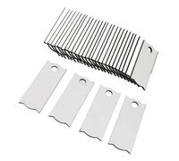 TIKATARER Sublimación Rectangular de 30 PC Placa de Nombre en 8.1x3.3cm para Sublimación de la Copa de 40 Oz, Recubrimiento de Sublimación Premium, Fácil de Usar con Diversas Cuerdas,
