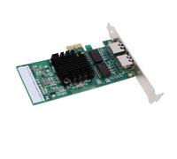 TIKATARER Tarjeta de Red PCI Eress, Puertos RJ45 Duales de 1 Gbps con Controlador 82575, Adaptador Ethernet PCIE 2.0 X1 de 10/100/1000 Mbps con Soporte de Perfil bajo, Ideal para 11, 10, 8.1 y
