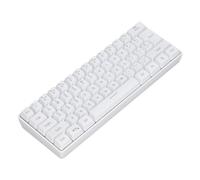 TIKATARER Teclado para Juegos 60 por Ciento, Teclado para Juegos Pequeño Teclado de 3 Modos Silencioso 61 Teclas 2.4G Teclado Gamer Inalámbrico con Cable RGB Teclado Retroiluminado para