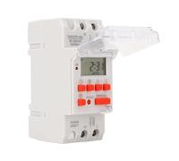 TIKATARER Temporizador Programable de 7 Días, Pantalla LCD, 8 Configuraciones de Encendido y Apagado, Cuenta Regresiva de 24 Horas, para Aparatos de Iluminación Montados en Riel DIN, TM919TK30A