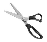 TIKATARER Tijeras Dentadas Tijeras de Confección Hojas de Acero Inoxidable con Triángulo 3 4 5 7 Mm y Redonda 3 5 7 Mm para Telas Forros Cuero Usos Artesanales 23 Cm (Chm)