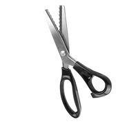 TIKATARER Tijeras Dentadas Tijeras de Confección Hojas de Acero Inoxidable con Triángulo 3 4 5 7 Mm y Redonda 3 5 7 Mm para Telas Forros Cuero Usos Artesanales 23 Cm (7mm)