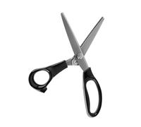 TIKATARER Tijeras Dentadas Tijeras de Confección Hojas de Acero Inoxidable con Triángulo 3 4 5 7 Mm y Redonda 3 5 7 Mm para Telas Forros Cuero Usos Artesanales 23 Cm (zm)