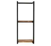 TIKATARER Toallero de Baño, Soporte de Almacenamiento Vertical de 2 Niveles Montado en la Pared, Organizador Moderno para Ahorrar Espacio, Ideal para Toallas y Regalos a Amigos, 11.2 X 5.5 X 30.3