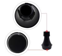 TIKATARER Trompeta Mudo, Trompeta Recta Muda Recta Silenciadora Muda Sonido Mute Mute Mini (BLACK)