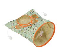 TIKATARER Túneles de Gato para Gatos Interiores, Juguete de Maleta para Mat de Arrugas de Hámsters Túnel Túnel Baldeador de Cat Bal de Dormir para Que el Gatito Se Esconda y Atrapa 3 Capas Toy de