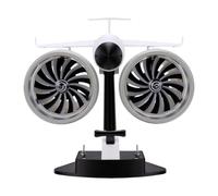 TIKATARER Ventilador de Sobremesa Jet Turbofan, 36dB, Led Rojo, 13 Aspas | Construcción de ABS PLA, Humidificador de Niebla Fina y Fría, Alimentación por USB, Sala de Juegos, Oficina, Dormitorio,