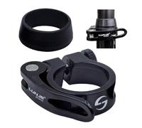TIKBRO Abrazadera de Tija de Silla de Bicicleta con Liberación Rápida, Aleación de Aluminio 28,6 mm, 31,8 mm, 34,9 mm - Resistente y Ligera