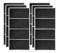 Tikfoam Tiras de velcro resistentes con alto adhesivo, resistentes al calor, impermeables, uso en interiores y exteriores, para coche, hogar, oficina, caravana, barco, 2 x 3.74 pulgadas, 12 juegos
