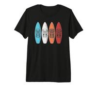 Tiki Faces - Tablas de Surf Camiseta Premium