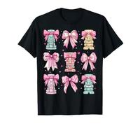 Tiki Luau Hawaii Hawaii Máscara Tiki Chica Coqueta Lazo Rosa Camiseta