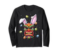 Tiki Luau Hawaii Hawaii Máscara Tiki Huevos Conejo Orejas Manga Larga