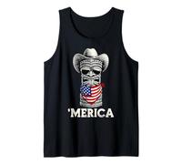 Tiki Luau Hawaiian Hawaii American Flag - Gafas de Sol de Verano Camiseta sin Mangas