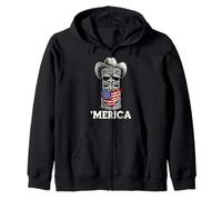 Tiki Luau Hawaiian Hawaii American Flag - Gafas de Sol de Verano Sudadera con Capucha