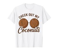 Tiki Luau Hula - Sujetador Hawaiano de Coco con pechugas de Coco Camiseta