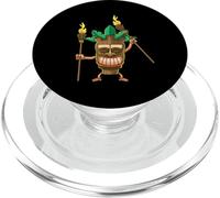 Tiki Man Hawaiian Summer Tropical Luau Party Hombres Niños PopSockets PopGrip para MagSafe