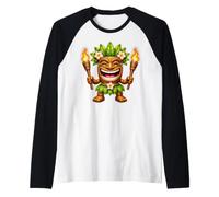 Tiki Shirt Man Hawaii Summer Tropical Luau Party Children Camiseta Manga Raglan