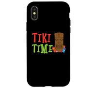 Tiki Time - Bebida Tropical Hawaiana Luau Party Tiki Bar Carcasa para iPhone X/XS