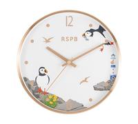 Tikkers RSPB - Reloj de pared con diseño de frailecillos y pájaros