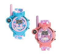 Tikkers TKWALKIE-0002 - Reloj Unisex para niños Walkie Talkie, Azul, Rosa, Informal