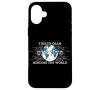 Tikkun Olam Sanando el Mundo Judaísmo Vintage Carcasa para iPhone 16 Plus