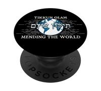 Tikkun Olam Sanando el Mundo Judaísmo Vintage PopSockets PopGrip Adhesivo