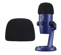 TIKmobre Yeti Nano Pop Filter - Protector de viento de espuma para micrófono profesional compatible con micrófono de condensador Nano Blue Yeti, cubierta de micrófono que filtra ruidos de grabación no