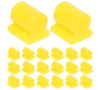 TIKODIDA 20 Tapones de Silicona para Silenciador Trombón, Parachoques Resistentes y Decorativos para Instrumentos Musicales de Color Amarillo
