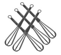 TIKODIDA 5 Palitos Mezcladores de Plástico Negro para Teñir Cabello, Batidores Pequeños Reutilizables para Mezcla Uniforme de Tinte, Herramienta Versátil para Peluquería y Uso