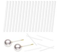 TIKODIDA 50 piezas Protectores de Pendientes de Silicona Suave Fundas Transparentes Anti-alergias para Orejas Perforadas Cubiertas Compactas y Duraderas para Mujeres