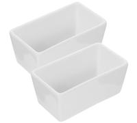 TIKODIDA Azucareros de Cerámica Rectangulares 2 Piezas, Tarros para Almacenar Azúcar y Alimentos, Aptos Microondas y Lavavajillas, Esmalte Brillante y Superficie Lisa para Uso Doméstico