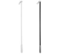 TIKODIDA Barra para Cortinas y Varilla para Cortinas Extensibles 2 Unidades Tirador Manual