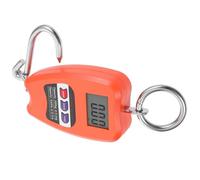 TIKODIDA Báscula Digital Colgante Industrial 200 Kg Mini Báscula Portátil con Gancho para Pesar Equipaje Pesca y Paquetes Escala Colgante Electrónica Naranja sin Batería