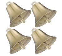 TIKODIDA Campanas de Cobre para Granja 4 Piezas Campana Ruidosa para Pastoreo de Ovejas y Caballos Accesorio Agrícola Vintage Pequeño y Ligero para Ganado y Mascotas