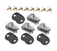 TIKODIDA Conector Metálico para Batería 4 Piezas Orejetas de Repuesto para Caja y Bombo, Herrajes de Montaje un Extremo, Accesorio Profesional para Instrumentos de Color