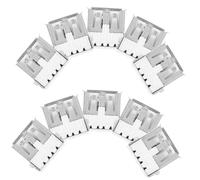 TIKODIDA Conector USB Hembra 2.0 Tipo, Ángulo 90 Grados, Montaje Horizontal, Borde Enrollado y Cubierta Posterior, 100 Unidades, Piezas Electrónicas para Reemplazo y Reparación en Puertos