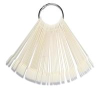 TIKODIDA Consejos para Practicar Uñas 50 Piezas Color Natural Tamaño Mediano para Entrenamiento y Exhibición de Manicura Palitos para Esmalte Gel