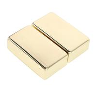 TIKODIDA Cubierta Metálica Dorada para Pastillas Humbucker de Guitarra Eléctrica, Carcasa Completa de 2 Piezas, Soporte Protector para Pickups, Compatible Mayoría de Guitarras Eléctricas,