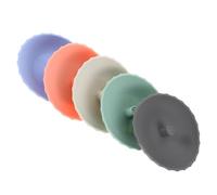 TIKODIDA Divisores de Tazas de Silicona 5 Piezas para Organizador Apilable de Café y Té, Soporte para Tazas en Encimeras y Gabinetes de Cocina, Fácil Acceso y Protección