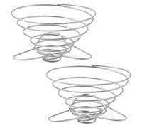 TIKODIDA Filtros y Soportes Plegables para Café de Acero Inoxidable, 2 Unidades Embudos para Camping y Uso en Exteriores