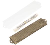 TIKODIDA Mezuzá de Metal Vintage 132 Mm Símbolos Judíos y Escritura Hebrea, Adorno Religioso Decorativo para Puerta, Decoración Católica y Judaica para Hogar y Sala, Obsequio Espiritual