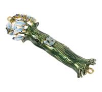 TIKODIDA Mezuzá para Puerta con Pergamino de Bendición, Estuche Metálico Decorativo en Color Plata, Diseño Religioso para Decoración y Protección del Hogar en Janucá, 1 Unidad