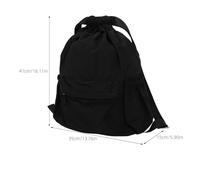 TIKODIDA Mochila Deportiva Ligera con Cordón para Mujer Bolso Pequeño Multifuncional para Gimnasio y Uso Diario Mochila Casual Minimalista y Elegante Color Negro