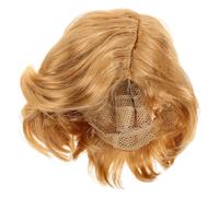 TIKODIDA Peluca de Cosplay para Hombre Cabello Corto Rubio Liso Ligera y Cómoda Adecuado para Halloween y Eventos Sociales 1 Unidad