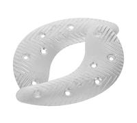 TIKODIDA Placas de Metal para Talón en Forma de Media Luna, 1 Par, Protectores Reparadores para Zapatos y Botas, Antideslizantes, Resistentes al Desgaste, para Reparación y Restauración