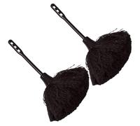 TIKODIDA Plumero de Mano Estático para Limpieza Doméstica y Coche, 2 Piezas, Color Café, Herramienta Multifuncional Antielectrostática para Quitar Polvo en Muebles y Zonas Altas