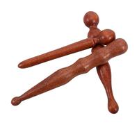 TIKODIDA Set de 3 Rodillos de Masaje de Madera para Alivio Preciso de Puntos de Acupuntura y Modelado Corporal, Herramienta Ligera para Masaje en Casa y Salud